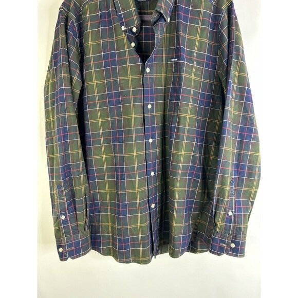 Barbour Tailored Fit Tartan Plaid Button Front Shirt - Picture 3 of 9